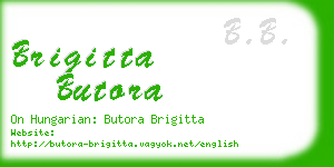 brigitta butora business card